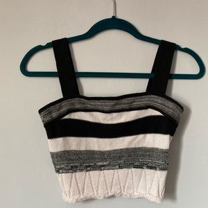 Urban outfitters cropped knitted tank